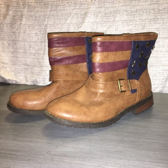 American Flag Boots by Bamboo-8 - Picture 4 of 4